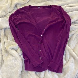Old Navy Purple Long Sleeved Cardigan